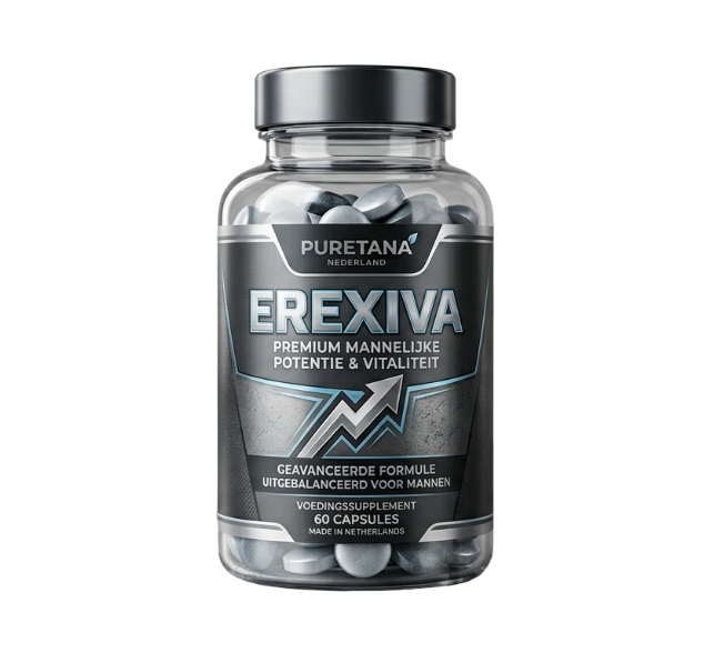 Verpakking van het Erexiva voedingssupplement